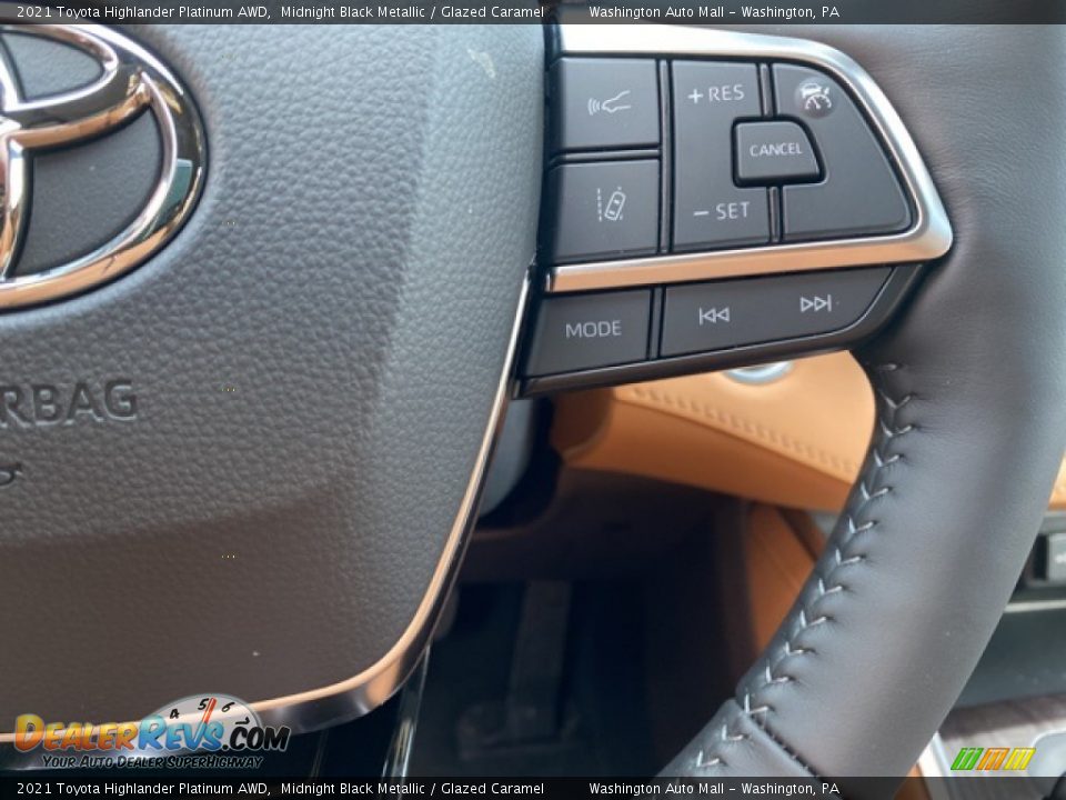 2021 Toyota Highlander Platinum AWD Steering Wheel Photo #6