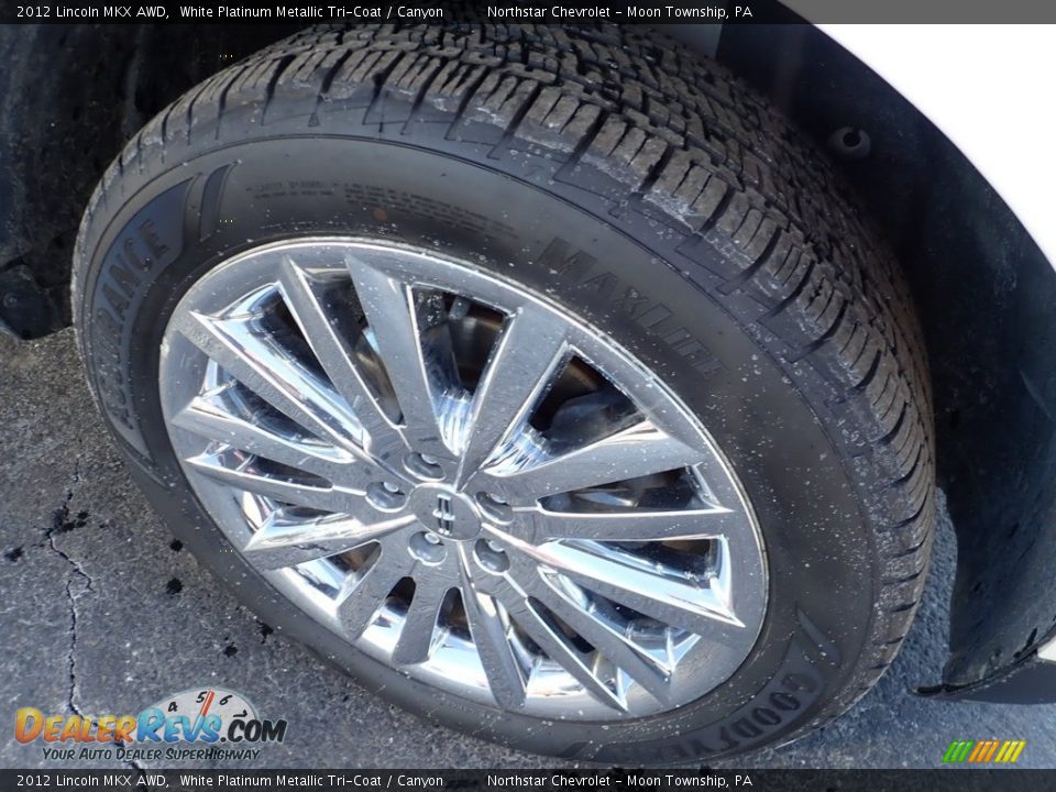 2012 Lincoln MKX AWD White Platinum Metallic Tri-Coat / Canyon Photo #14