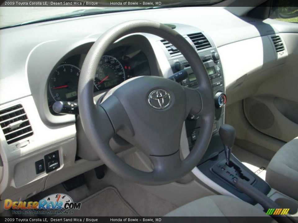 2009 Toyota Corolla LE Desert Sand Mica / Bisque Photo #11