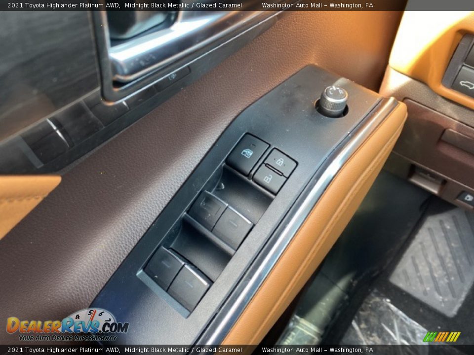 2021 Toyota Highlander Platinum AWD Midnight Black Metallic / Glazed Caramel Photo #21