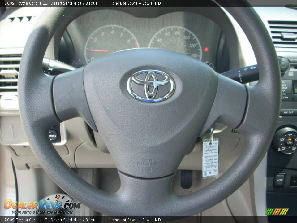 2009 Toyota Corolla LE Desert Sand Mica / Bisque Photo #16
