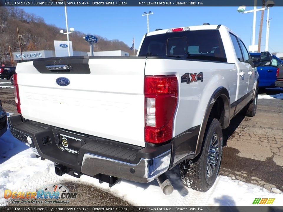 2021 Ford F250 Super Duty Lariat Crew Cab 4x4 Oxford White / Black Photo #2