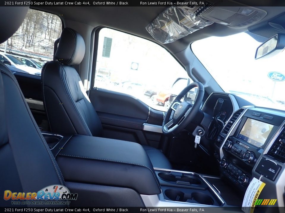 2021 Ford F250 Super Duty Lariat Crew Cab 4x4 Oxford White / Black Photo #9