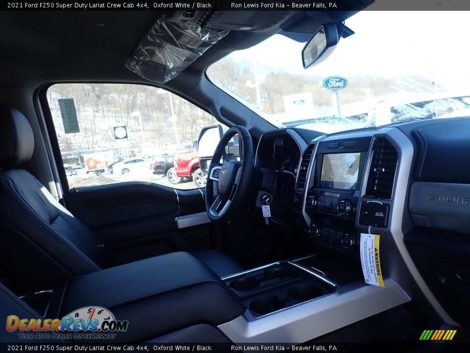 2021 Ford F250 Super Duty Lariat Crew Cab 4x4 Oxford White / Black Photo #10