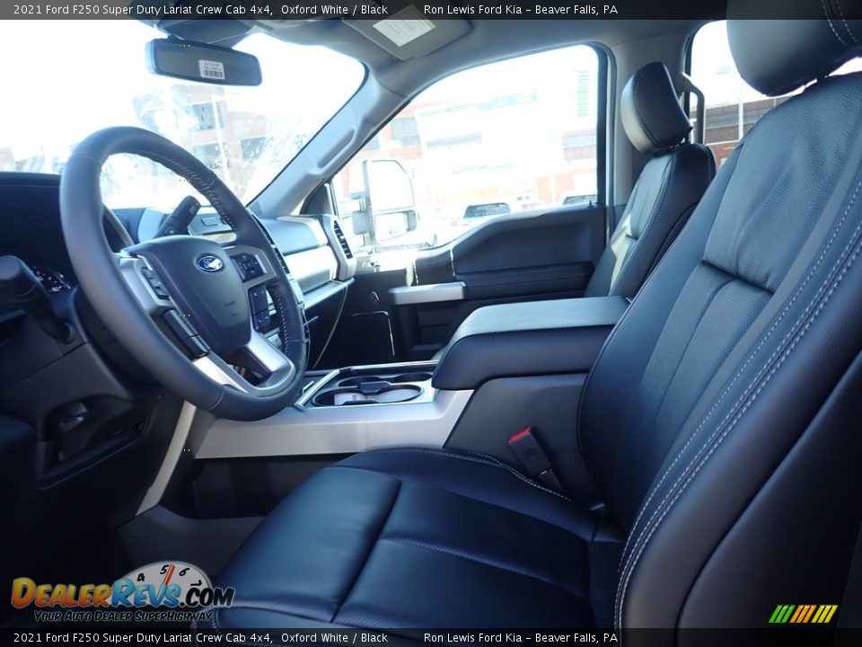 2021 Ford F250 Super Duty Lariat Crew Cab 4x4 Oxford White / Black Photo #13