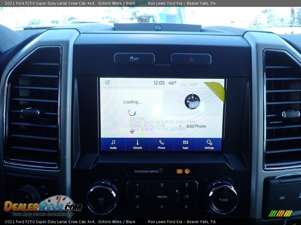 2021 Ford F250 Super Duty Lariat Crew Cab 4x4 Oxford White / Black Photo #16