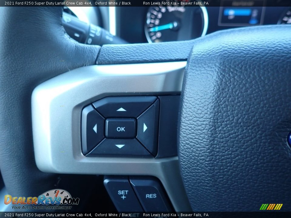 2021 Ford F250 Super Duty Lariat Crew Cab 4x4 Oxford White / Black Photo #19