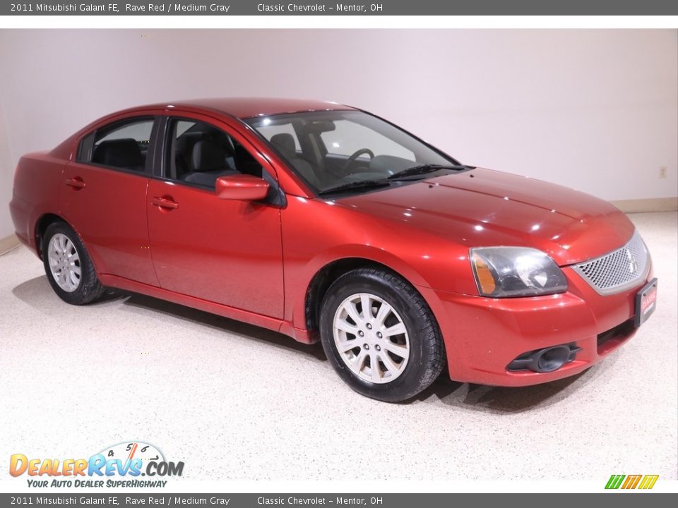 2011 Mitsubishi Galant FE Rave Red / Medium Gray Photo #1