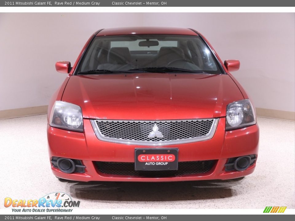 2011 Mitsubishi Galant FE Rave Red / Medium Gray Photo #2