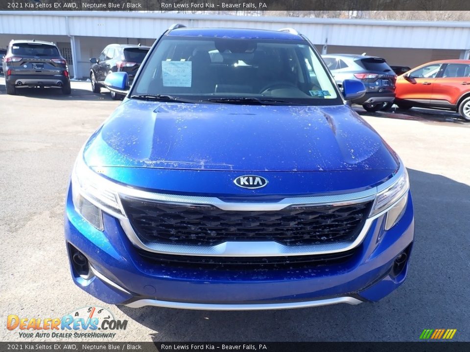 2021 Kia Seltos EX AWD Neptune Blue / Black Photo #4