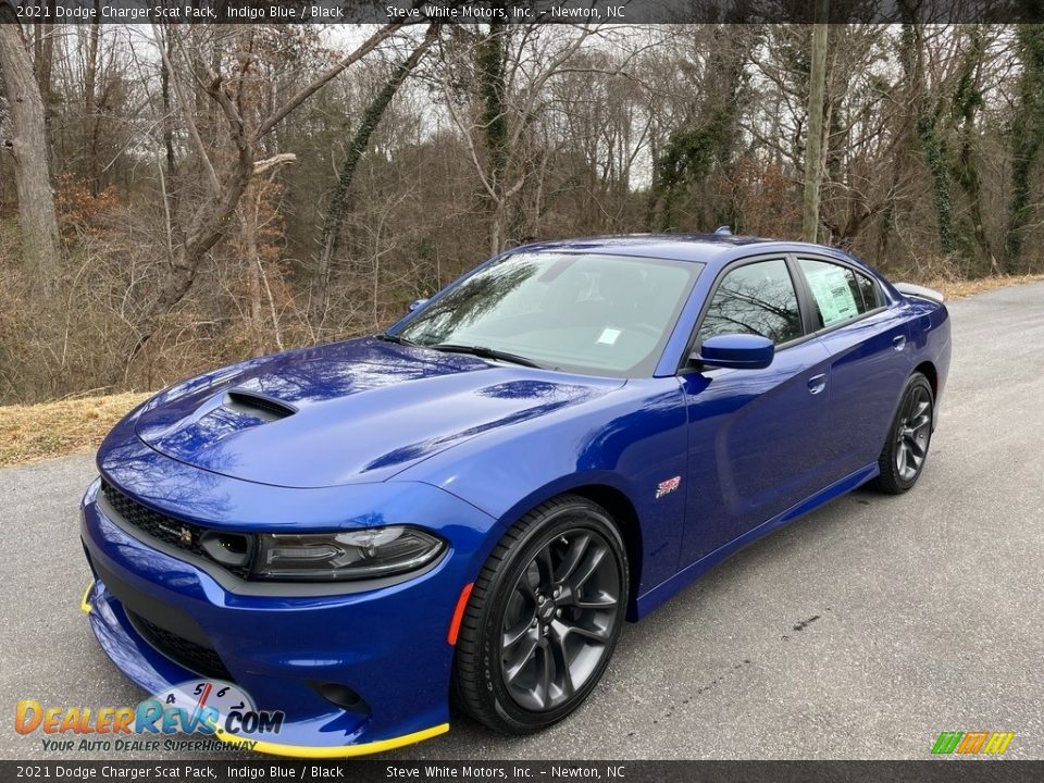 2021 Dodge Charger Scat Pack Indigo Blue / Black Photo #2