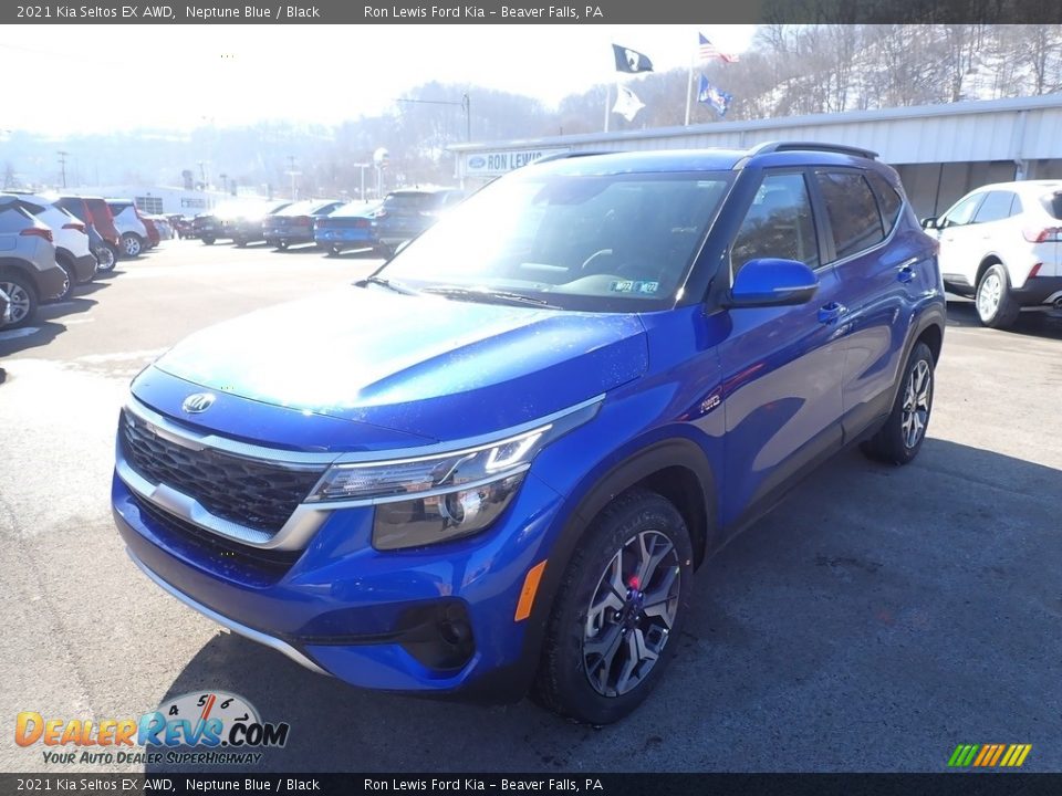 2021 Kia Seltos EX AWD Neptune Blue / Black Photo #5