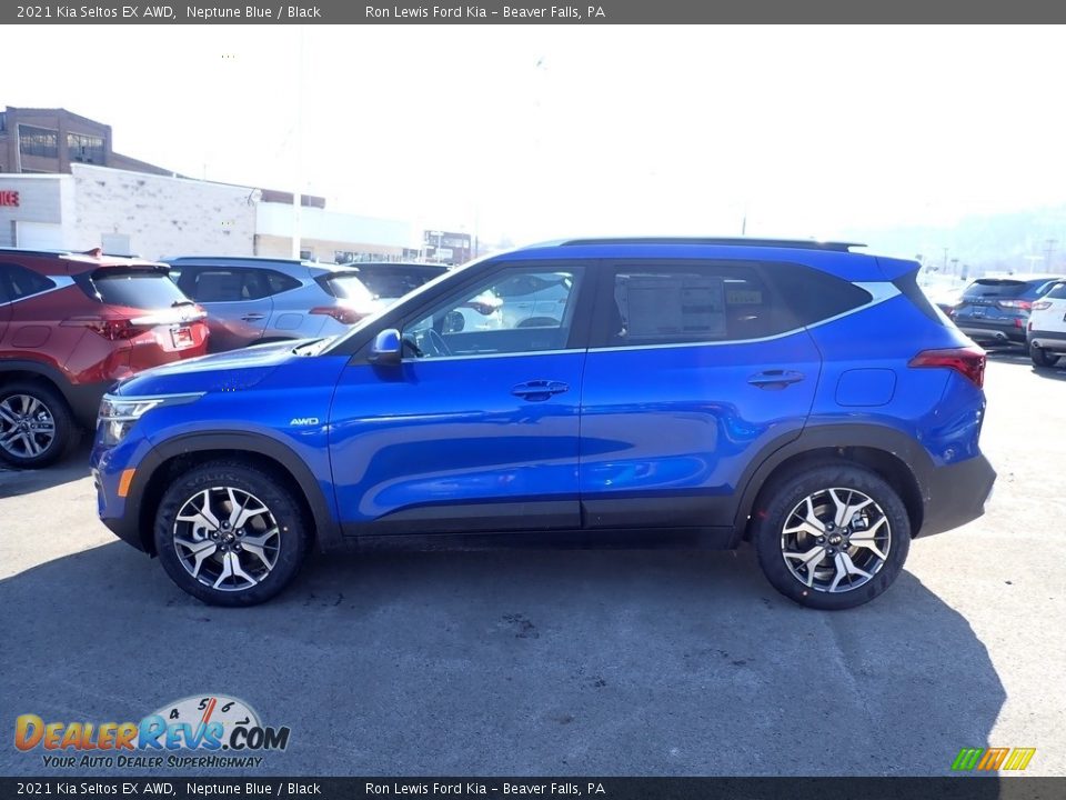 2021 Kia Seltos EX AWD Neptune Blue / Black Photo #6