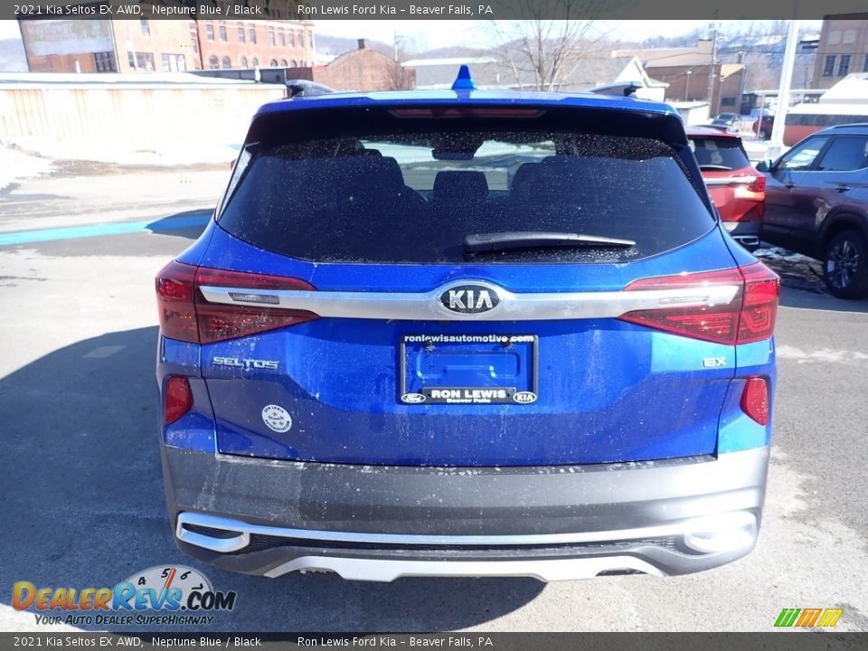 2021 Kia Seltos EX AWD Neptune Blue / Black Photo #8