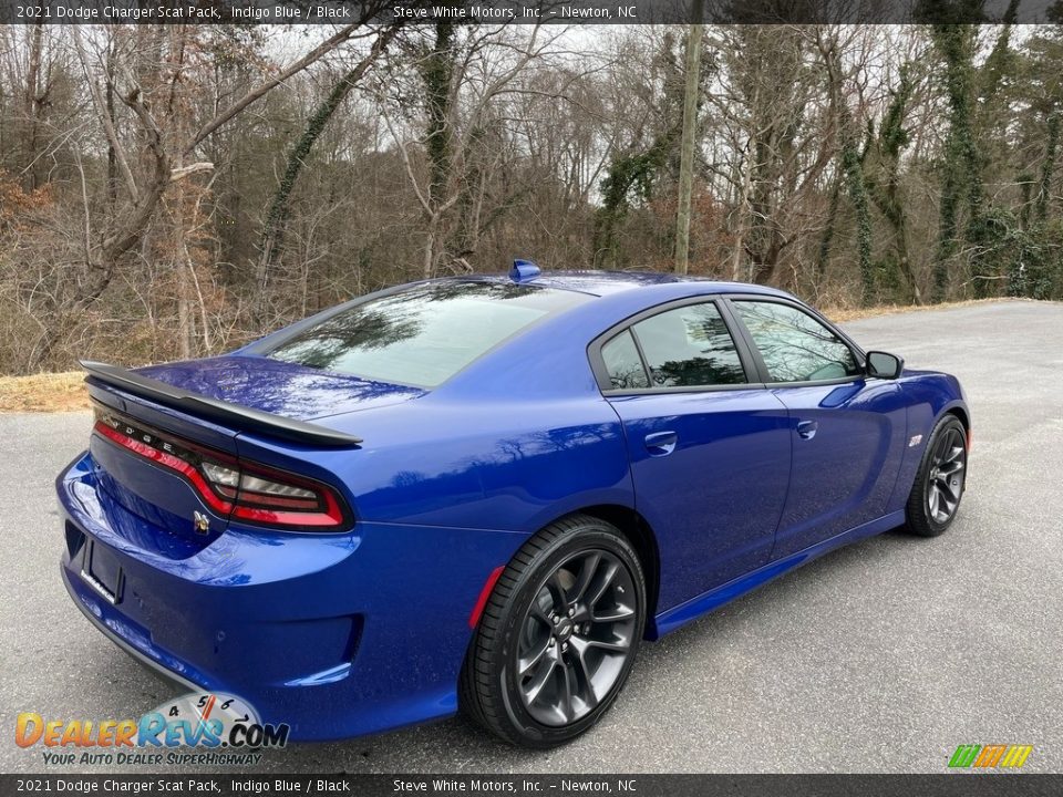 2021 Dodge Charger Scat Pack Indigo Blue / Black Photo #6