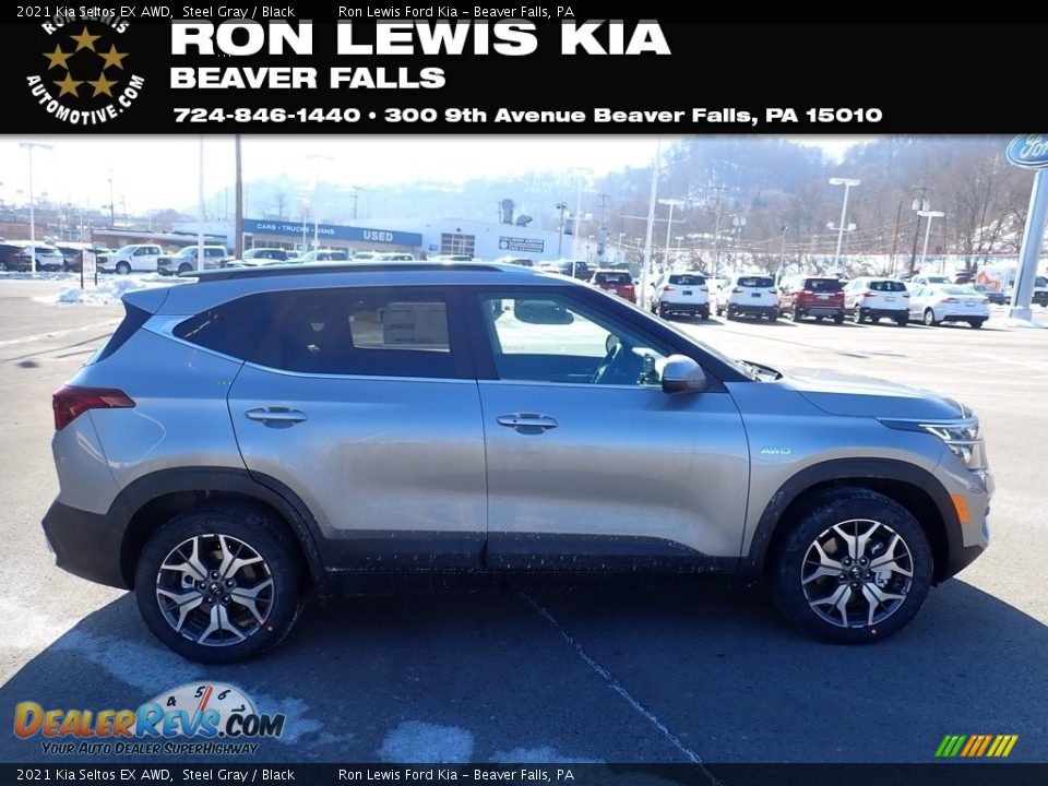 2021 Kia Seltos EX AWD Steel Gray / Black Photo #1