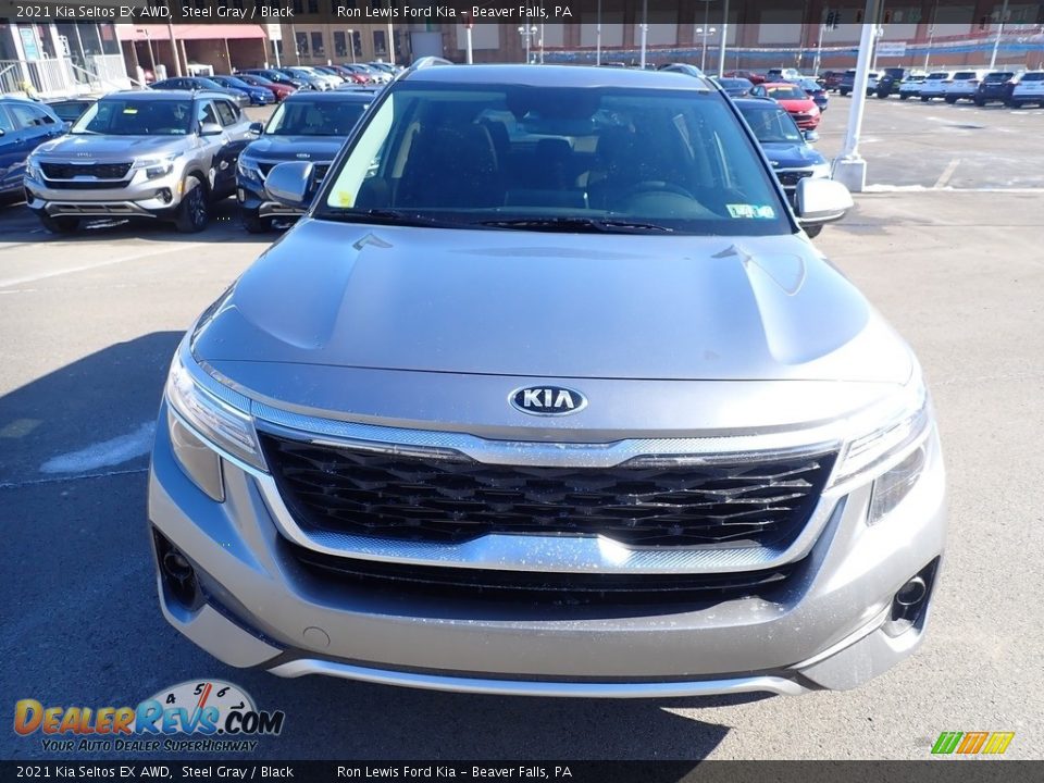 2021 Kia Seltos EX AWD Steel Gray / Black Photo #4