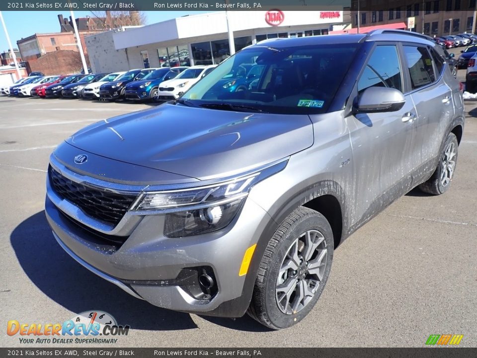 2021 Kia Seltos EX AWD Steel Gray / Black Photo #5