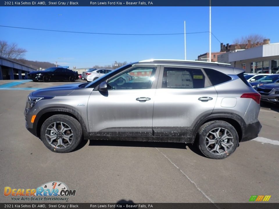 2021 Kia Seltos EX AWD Steel Gray / Black Photo #6