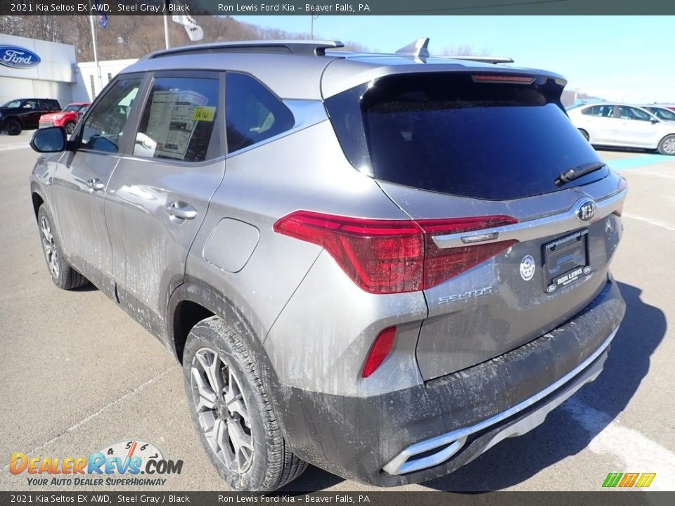 2021 Kia Seltos EX AWD Steel Gray / Black Photo #7