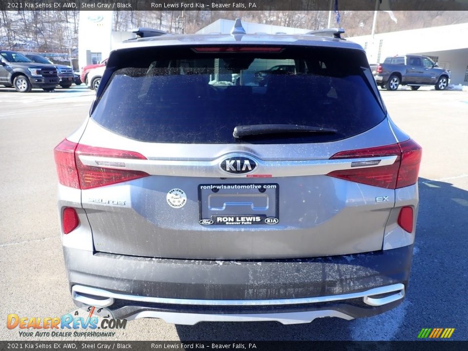 2021 Kia Seltos EX AWD Steel Gray / Black Photo #8