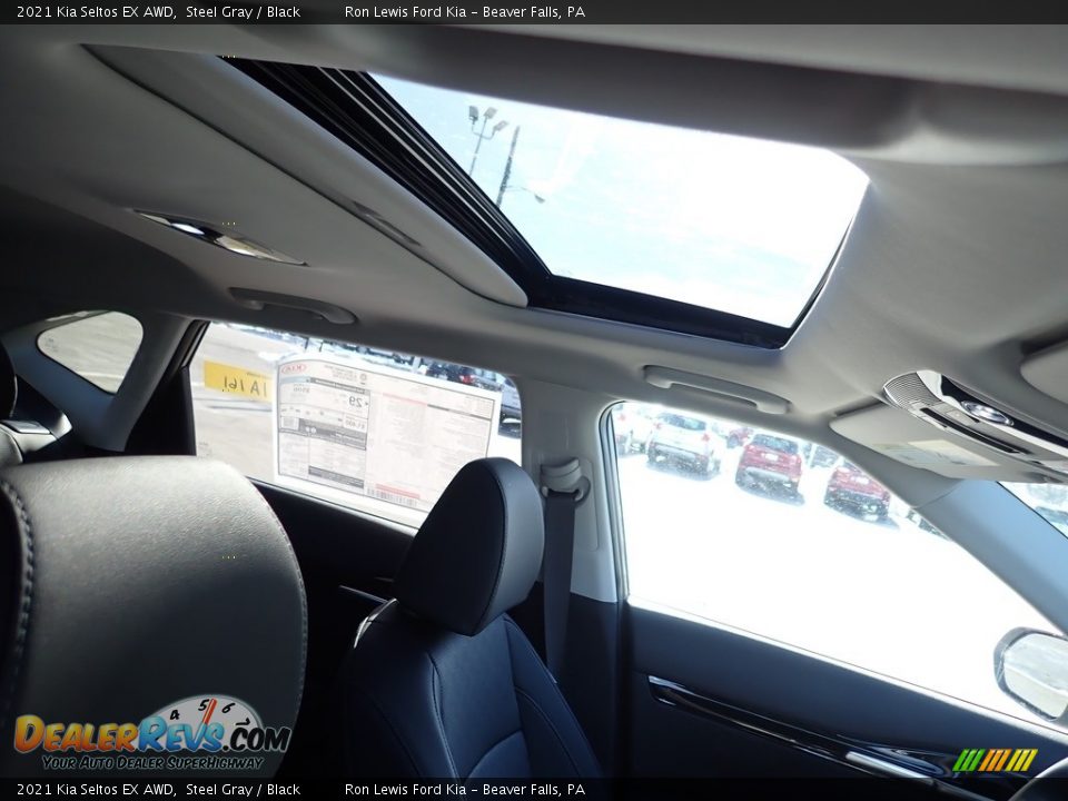 2021 Kia Seltos EX AWD Steel Gray / Black Photo #13