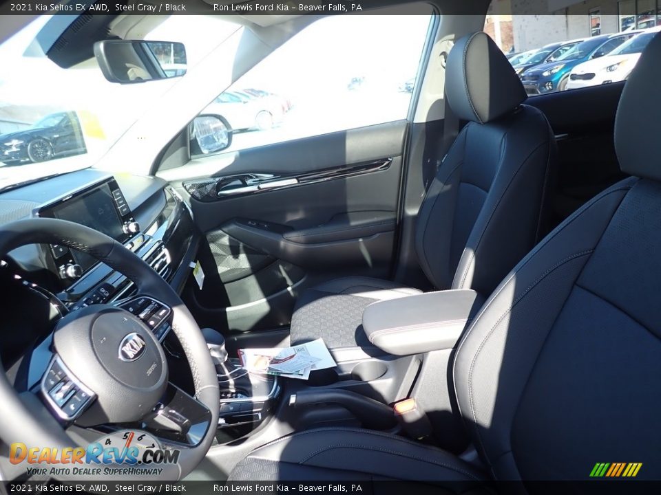 2021 Kia Seltos EX AWD Steel Gray / Black Photo #14