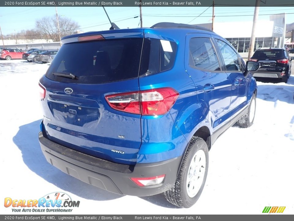 2020 Ford EcoSport SE 4WD Lightning Blue Metallic / Ebony Black Photo #2