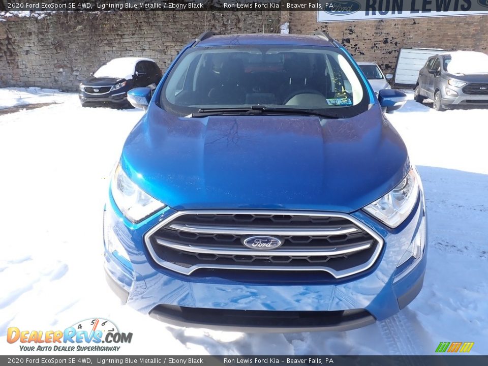 2020 Ford EcoSport SE 4WD Lightning Blue Metallic / Ebony Black Photo #4