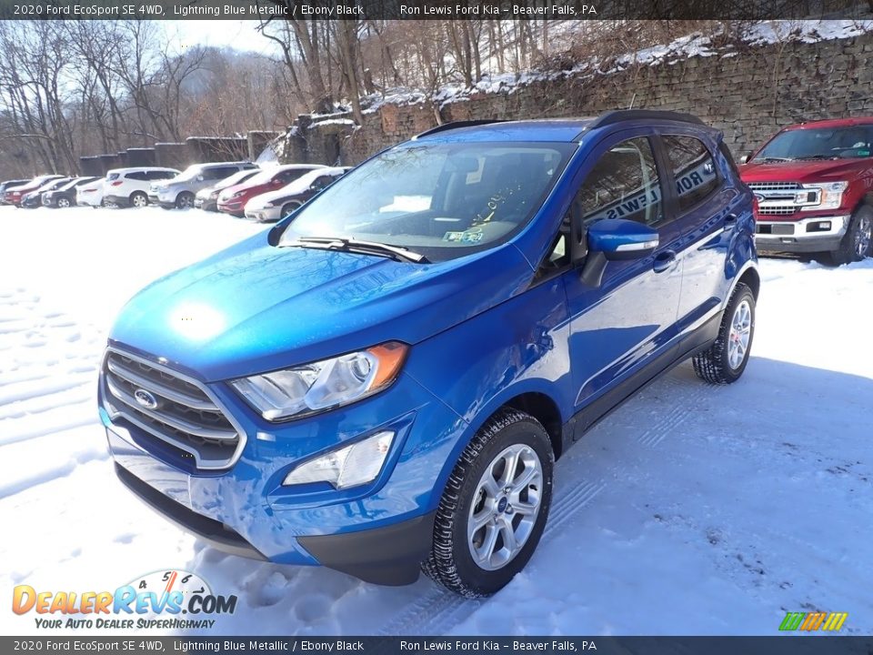 2020 Ford EcoSport SE 4WD Lightning Blue Metallic / Ebony Black Photo #5