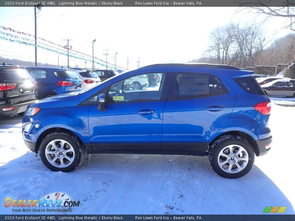 2020 Ford EcoSport SE 4WD Lightning Blue Metallic / Ebony Black Photo #6