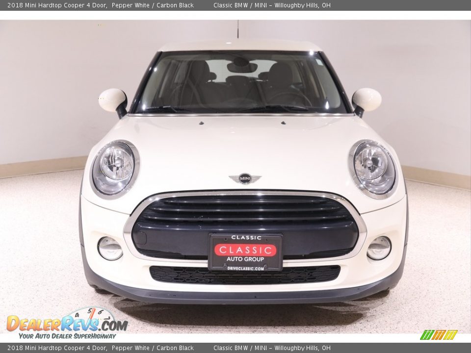 2018 Mini Hardtop Cooper 4 Door Pepper White / Carbon Black Photo #2