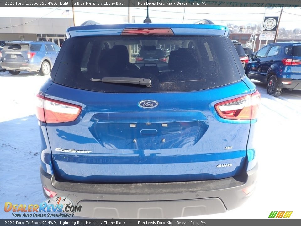 2020 Ford EcoSport SE 4WD Lightning Blue Metallic / Ebony Black Photo #8