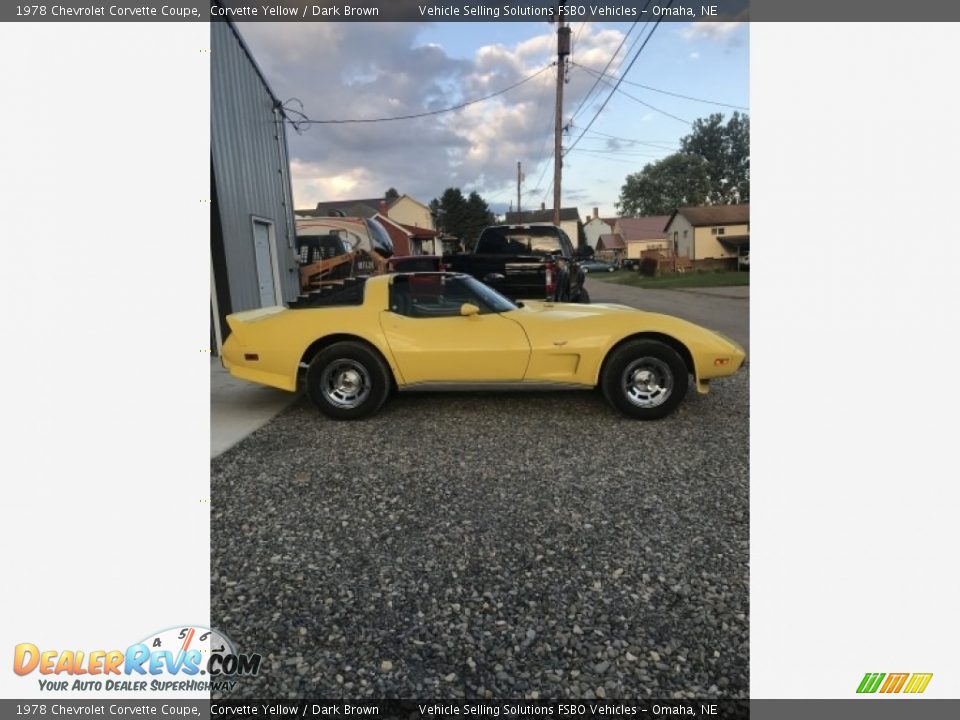 1978 Chevrolet Corvette Coupe Corvette Yellow / Dark Brown Photo #3