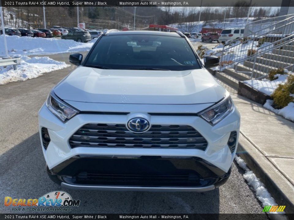 2021 Toyota RAV4 XSE AWD Hybrid Super White / Black Photo #11