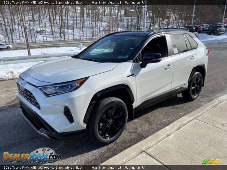 2021 Toyota RAV4 XSE AWD Hybrid Super White / Black Photo #12