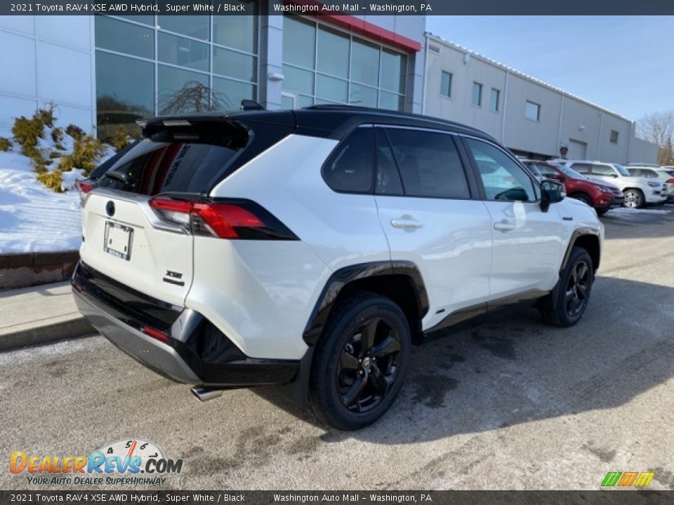 2021 Toyota RAV4 XSE AWD Hybrid Super White / Black Photo #13