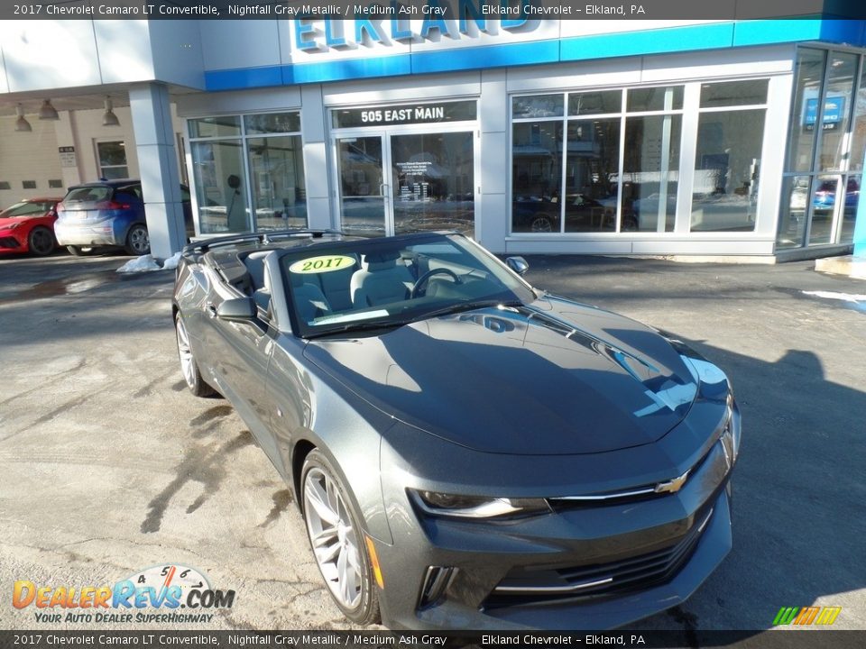 2017 Chevrolet Camaro LT Convertible Nightfall Gray Metallic / Medium Ash Gray Photo #2