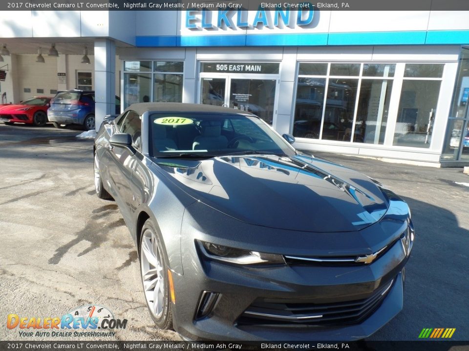 2017 Chevrolet Camaro LT Convertible Nightfall Gray Metallic / Medium Ash Gray Photo #7