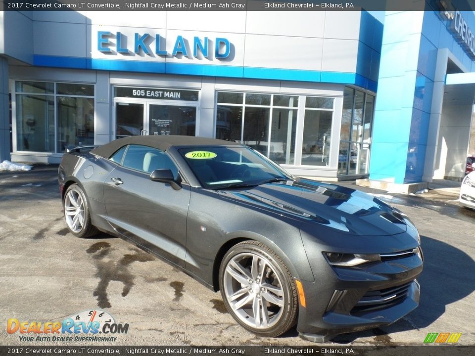 2017 Chevrolet Camaro LT Convertible Nightfall Gray Metallic / Medium Ash Gray Photo #8