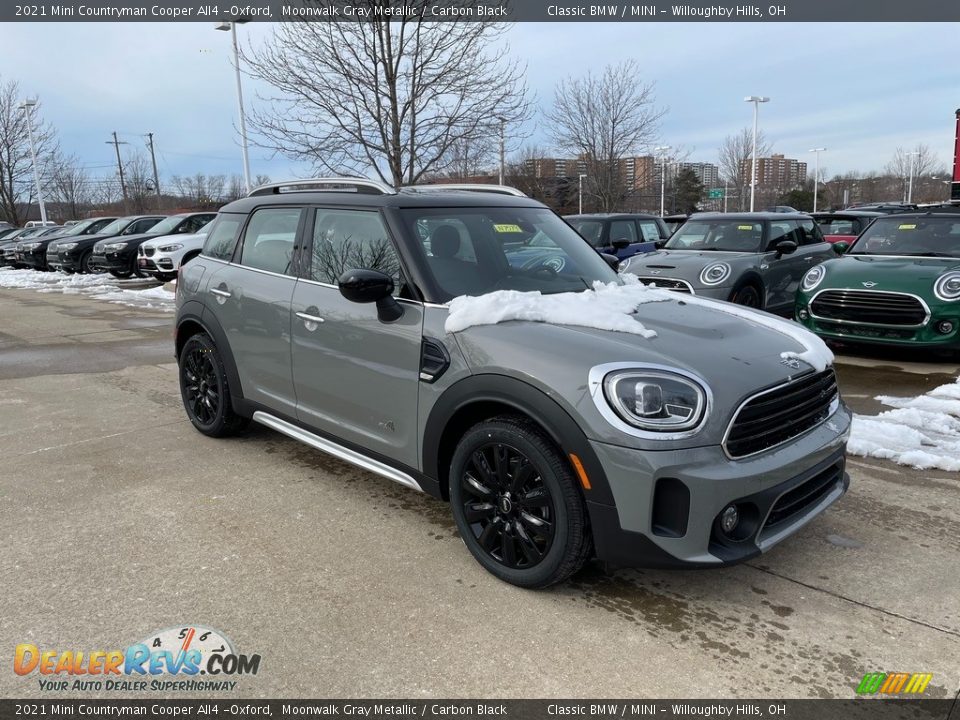 2021 Mini Countryman Cooper All4 -Oxford Moonwalk Gray Metallic / Carbon Black Photo #1