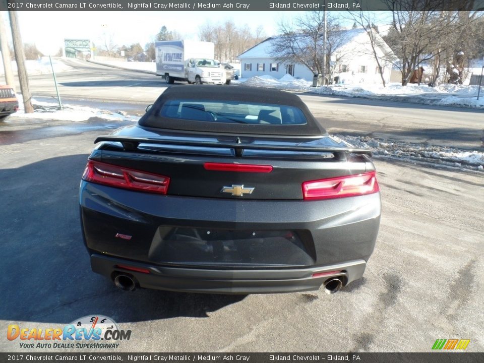 2017 Chevrolet Camaro LT Convertible Nightfall Gray Metallic / Medium Ash Gray Photo #12