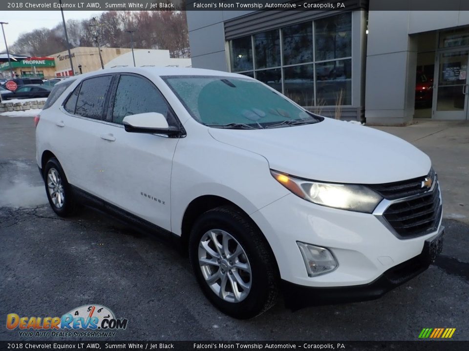 2018 Chevrolet Equinox LT AWD Summit White / Jet Black Photo #9