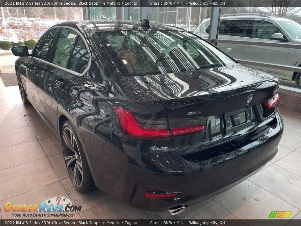 2021 BMW 3 Series 330i xDrive Sedan Black Sapphire Metallic / Cognac Photo #2