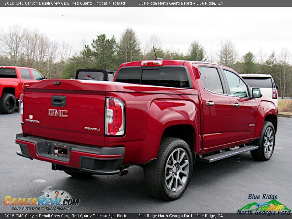 2018 GMC Canyon Denali Crew Cab Red Quartz Tintcoat / Jet Black Photo #5