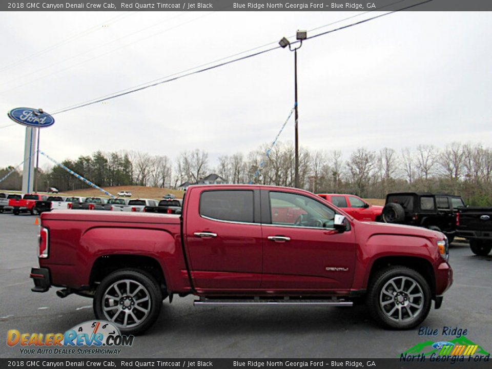 2018 GMC Canyon Denali Crew Cab Red Quartz Tintcoat / Jet Black Photo #6