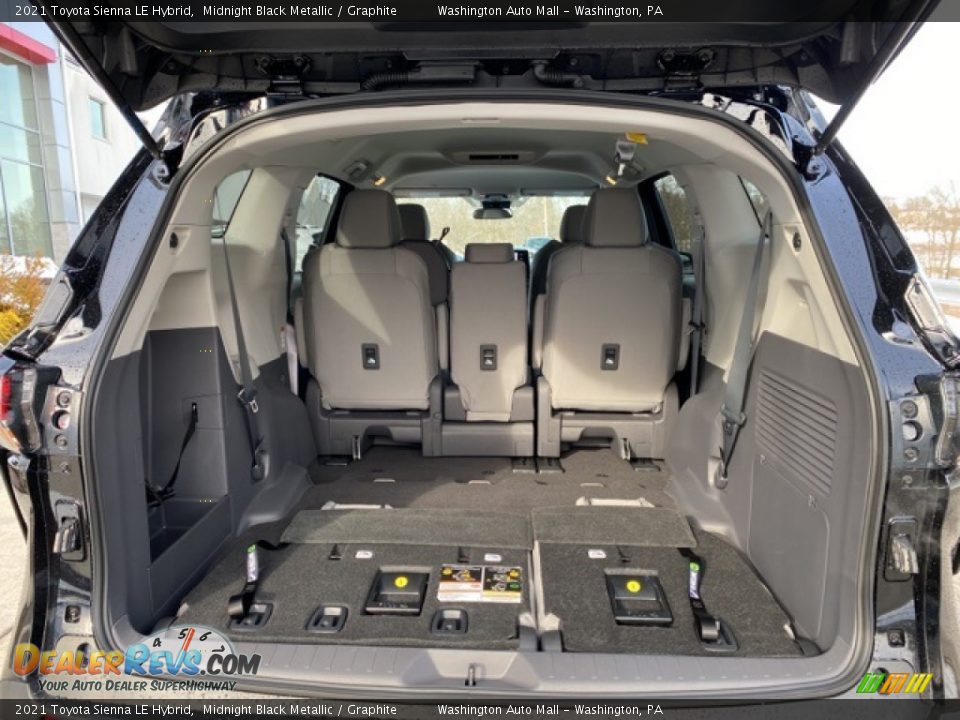 2021 Toyota Sienna LE Hybrid Midnight Black Metallic / Graphite Photo #27