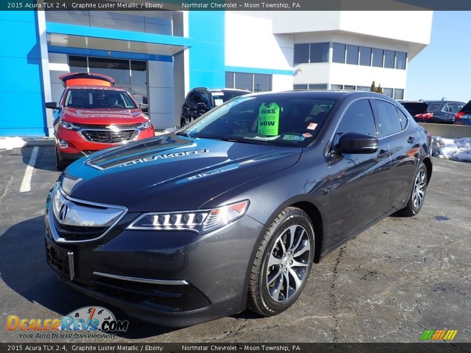 2015 Acura TLX 2.4 Graphite Luster Metallic / Ebony Photo #2