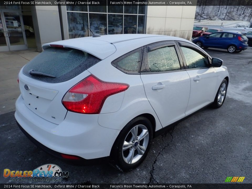 2014 Ford Focus SE Hatchback Oxford White / Charcoal Black Photo #2