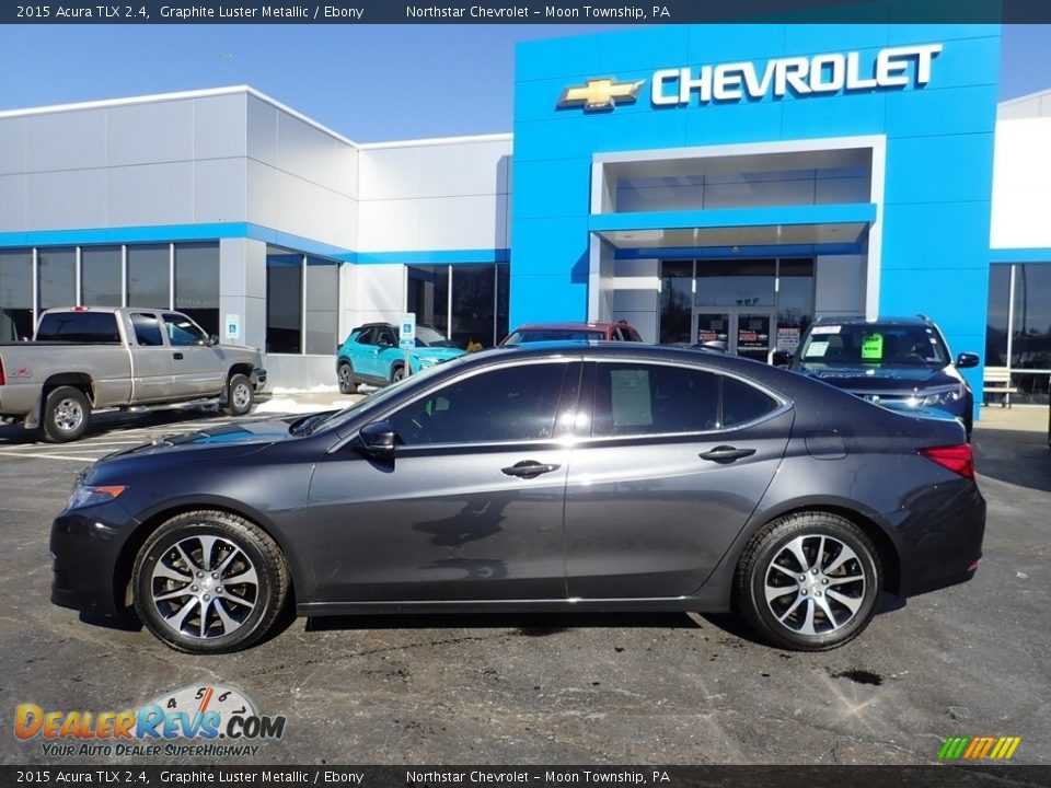 2015 Acura TLX 2.4 Graphite Luster Metallic / Ebony Photo #3